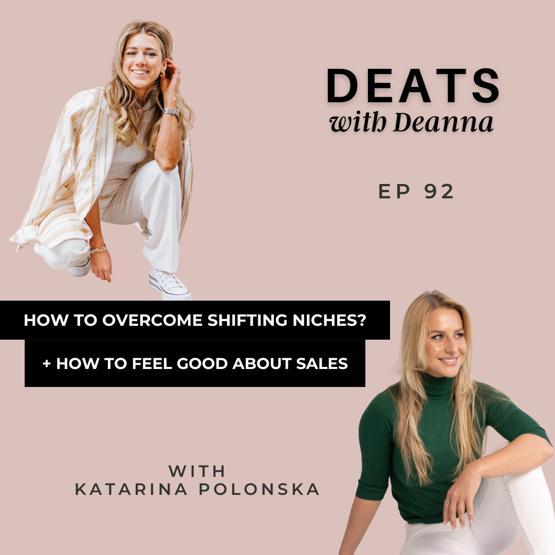 How to Overcome Shifting Niches? + How to Feel Good about Sales