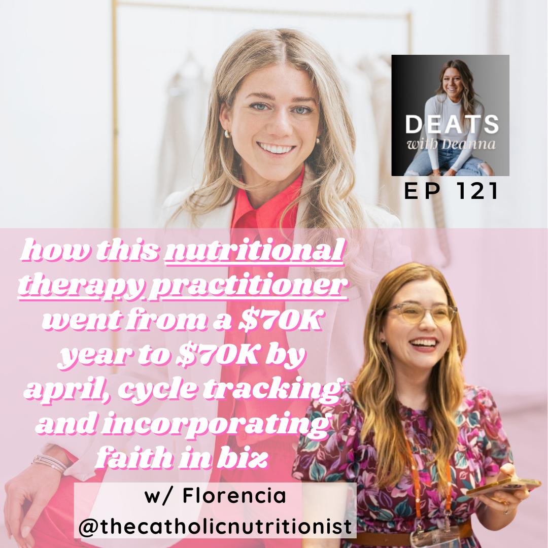 How This Nutritional Therapy Practitioner Went From A $70K Year To $70K By April, Cycle Tracking And Incorporating Faith In Biz