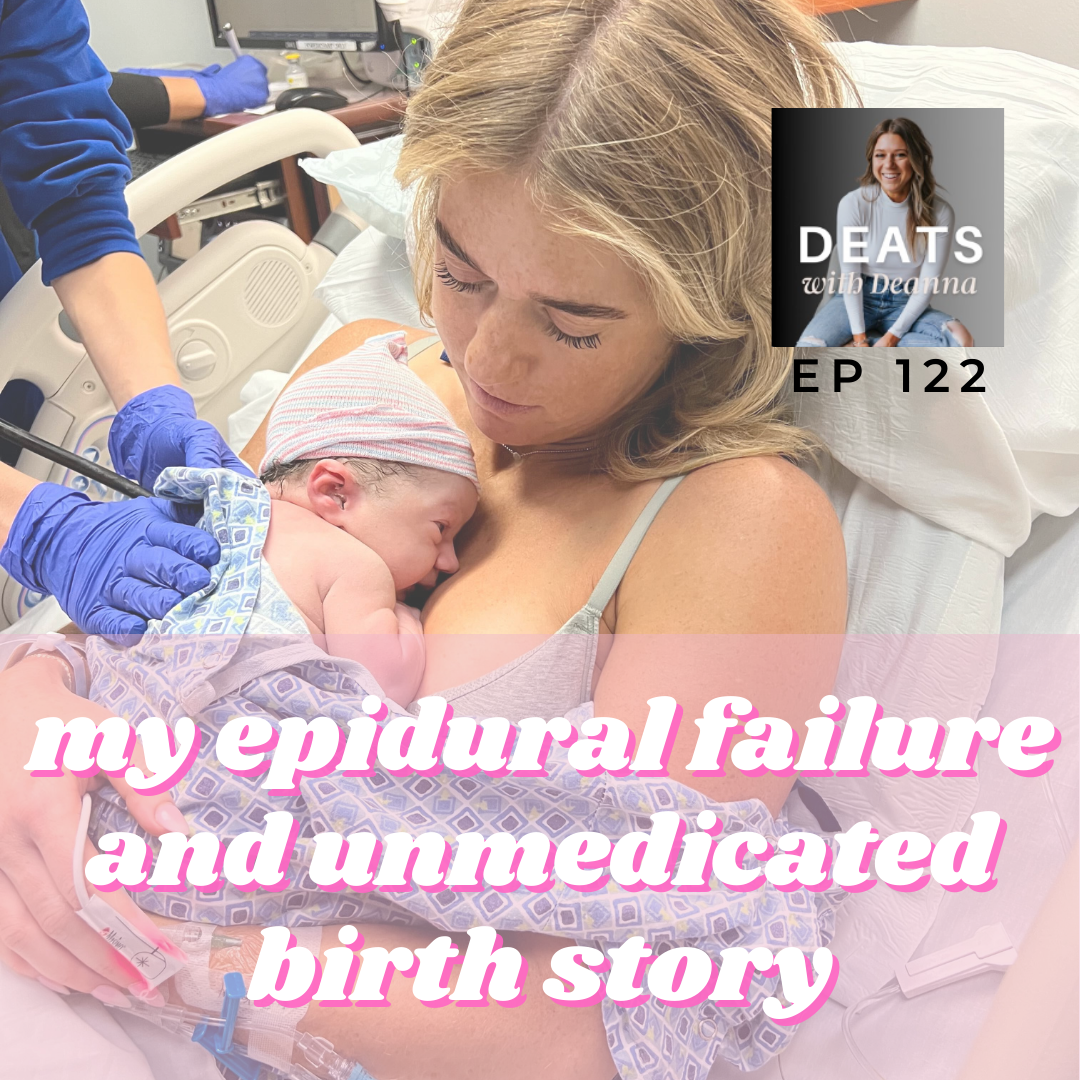 My Epidural Failure And Unmedicated Birth Story