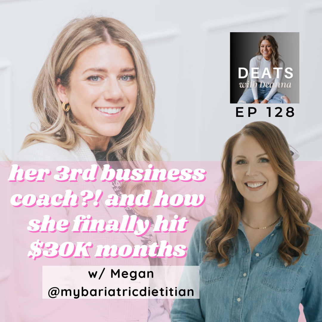 Her 3rd Business Coach?! And How She Finally Hit $30K Months w/ Megan @mybariatricdietitian