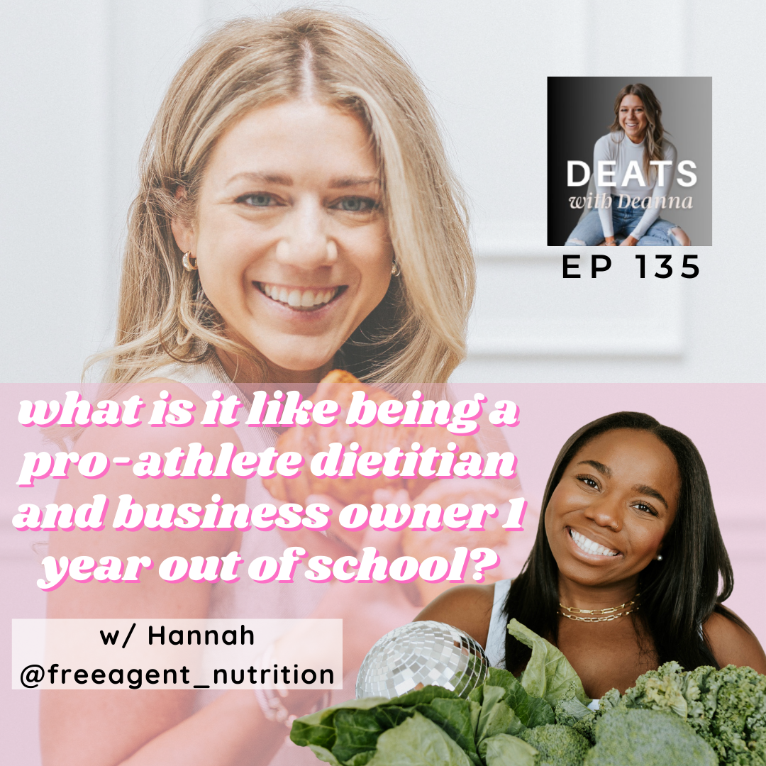 What is it like being a Pro-Athlete Dietitian and Business Owner 1 year out of school?