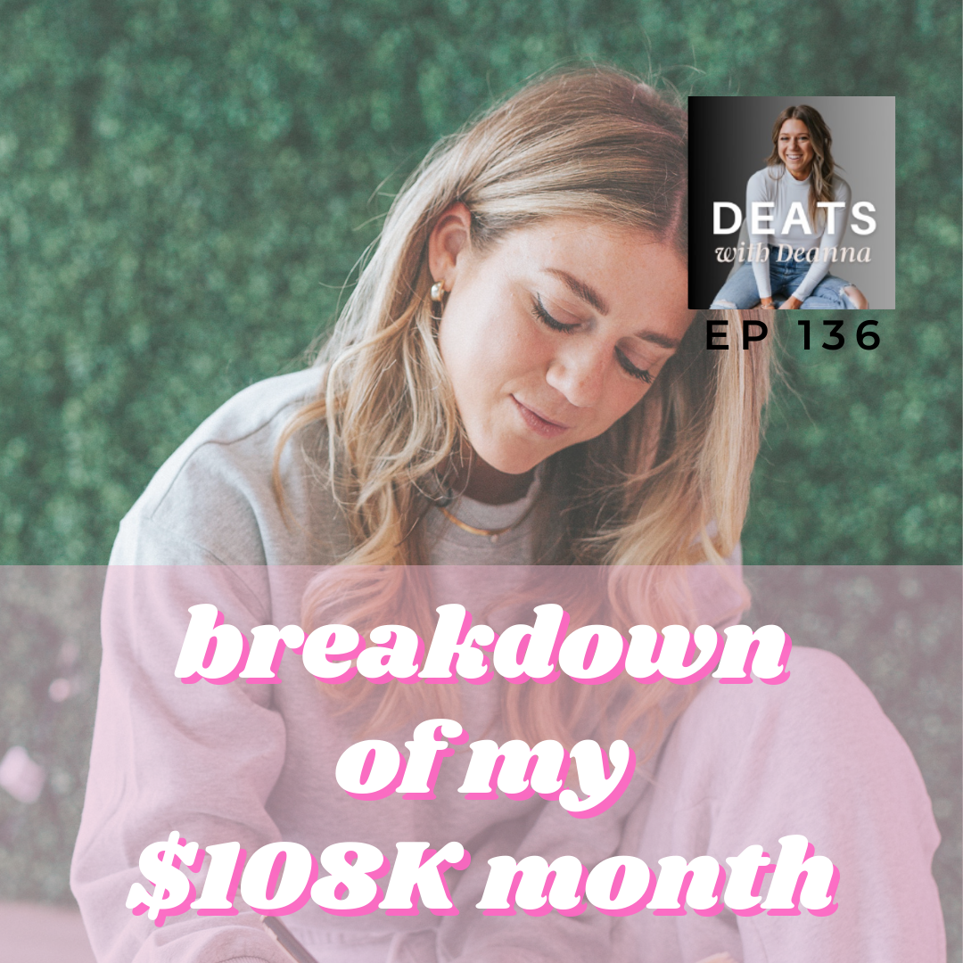 Breakdown Of My $108K Month